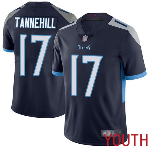 Tennessee Titans Limited Navy Blue Youth Ryan Tannehill Home Jersey NFL Football 17 Vapor Untouchable